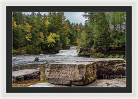 Waterfalls Tahquamenon Lower -2068 - Framed Print