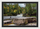 Waterfalls Tahquamenon Lower -2068 - Framed Print
