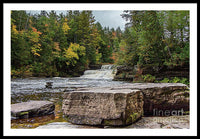 Waterfalls Tahquamenon Lower -2068 - Framed Print