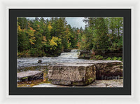 Waterfalls Tahquamenon Lower -2068 - Framed Print
