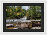 Waterfalls Tahquamenon Lower -2068 - Framed Print