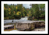 Waterfalls Tahquamenon Lower -2068 - Framed Print