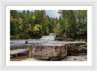 Waterfalls Tahquamenon Lower -2068 - Framed Print