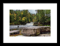 Waterfalls Tahquamenon Lower -2068 - Framed Print