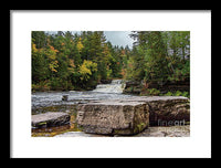 Waterfalls Tahquamenon Lower -2068 - Framed Print