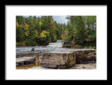Waterfalls Tahquamenon Lower -2068 - Framed Print