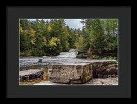 Waterfalls Tahquamenon Lower -2068 - Framed Print