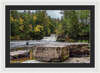 Waterfalls Tahquamenon Lower -2068 - Framed Print
