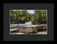 Waterfalls Tahquamenon Lower -2068 - Framed Print