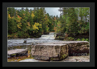 Waterfalls Tahquamenon Lower -2068 - Framed Print