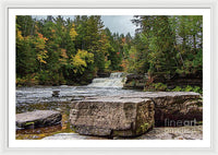Waterfalls Tahquamenon Lower -2068 - Framed Print