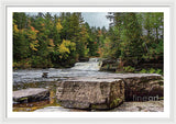 Waterfalls Tahquamenon Lower -2068 - Framed Print