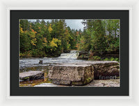 Waterfalls Tahquamenon Lower -2068 - Framed Print