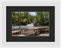 Waterfalls Tahquamenon Lower -2068 - Framed Print