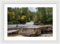 Waterfalls Tahquamenon Lower -2068 - Framed Print