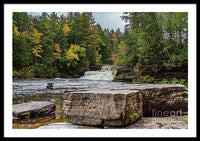 Waterfalls Tahquamenon Lower -2068 - Framed Print