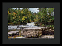 Waterfalls Tahquamenon Lower -2068 - Framed Print