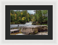 Waterfalls Tahquamenon Lower -2068 - Framed Print