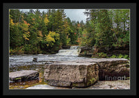 Waterfalls Tahquamenon Lower -2068 - Framed Print