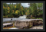 Waterfalls Tahquamenon Lower -2068 - Framed Print