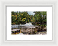 Waterfalls Tahquamenon Lower -2068 - Framed Print
