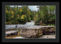 Waterfalls Tahquamenon Lower -2068 - Framed Print
