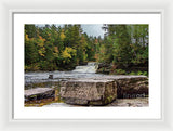 Waterfalls Tahquamenon Lower -2068 - Framed Print