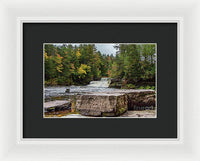 Waterfalls Tahquamenon Lower -2068 - Framed Print