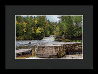 Waterfalls Tahquamenon Lower -2068 - Framed Print