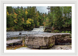 Waterfalls Tahquamenon Lower -2068 - Framed Print